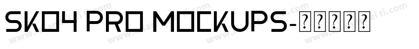 Sko4 PRO MOCKUPS字体转换